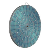 Blau und Türkis Metallic Star Dartscheibe (Vorderseite Links)