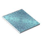 Blau und Türkis Metallic Star Notizblock (angewinkelt)