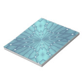 Blau und Türkis Metallic Star Notizblock (Rotiert)