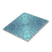 Blau-und Türkis-metallischer Stern Fliese (Seite)