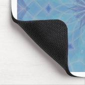 Blau und Türkis Mousepad (Ecke)
