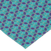 Blau und Türkis Star von David Tessellation Tischdecke (Schrägansicht)