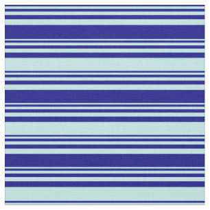Blau- und Türkisblau, Linse/Streifenmuster Stoff