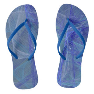 blau und violett abstrakt badesandalen