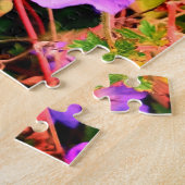 Blau- und violette Blumen Puzzle (Seite)