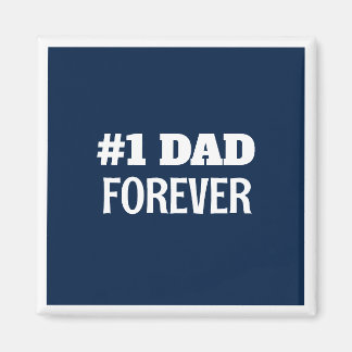 Blau und Weiß #1 Vater Forever Vatertag Geschenk Magnet