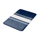 Blau und Weiß Badematte (Schrägansicht)