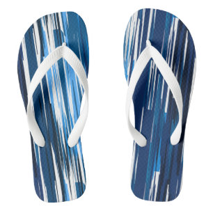 Blau und Weiß Badesandalen