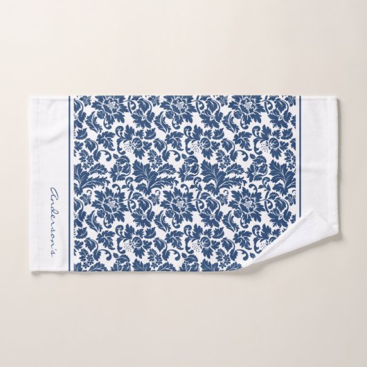 Blau und Weiß Badhandtuch Set (Handtuch)