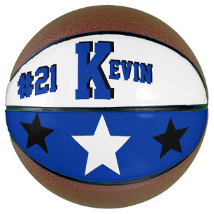 Blau und Weiß Basketball
