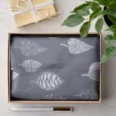 Blau-und Weiß-Blätter Seidenpapier (Geschenk)