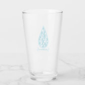 Blau und weiß Bleib hydriert Glas (Rückseite)