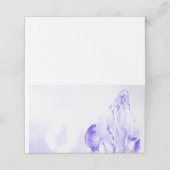 Blau und Weiß Bluebonnet-Design Platzkarte (Außenseite Aufgefaltet)