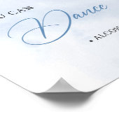 Blau und weiß Blumen Vertrauen Sie mir, dass Sie t Poster (Ecke)