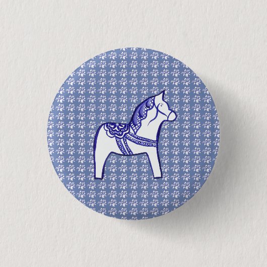 Blau und Weiß Button (Vorderseite)