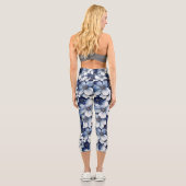 BLAU UND WEISS CAPRI LEGGINGS (Rückseite)