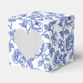 Blau und Weiß Chinoiserie Blume Geschenkschachtel (Vorderseite)