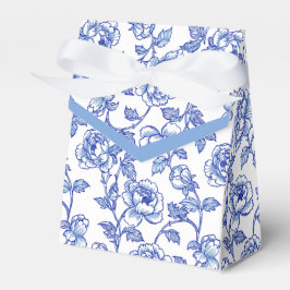 Blau und Weiß Chinoiserie Blume Geschenkschachtel