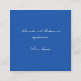 Blau und Weiß Chinoiserie Brautparty Einschließung Begleitkarte