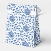 Blau und Weiß Chinoiserie Chic Polterabend Geschenkschachtel (Rückseite)