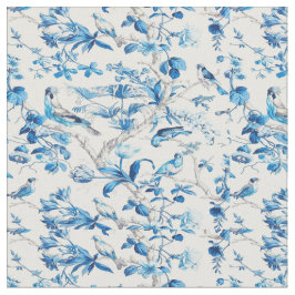 Blau und Weiß Chinoiserie Chinesisch Oriental Stoff