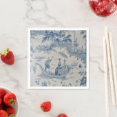 Blau und Weiß Chinoiserie Dekoupage Serviette (Beispiel)