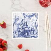 Blau und Weiß Chinoiserie Dekoupage Serviette (Beispiel)