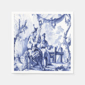 Blau und Weiß Chinoiserie Dekoupage Serviette (Vorderseite)