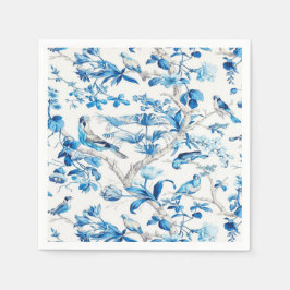 Blau und Weiß Chinoiserie Dekoupage Serviette