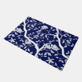Blau und Weiß Chinoiserie Door Mat Fußmatte (Schrägansicht)
