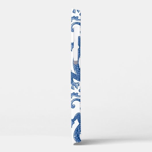 Blau und Weiß Chinoiserie Dragon Case-Mate iPhone Hülle (Rückseite / Links)
