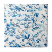Blau und Weiß Chinoiserie Fliese (Vorderseite)