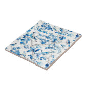 Blau und Weiß Chinoiserie Fliese (Seite)