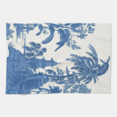 Blau und Weiß Chinoiserie Geschirrtuch (Horizontal)