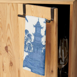 Blau und Weiß Chinoiserie Geschirrtuch