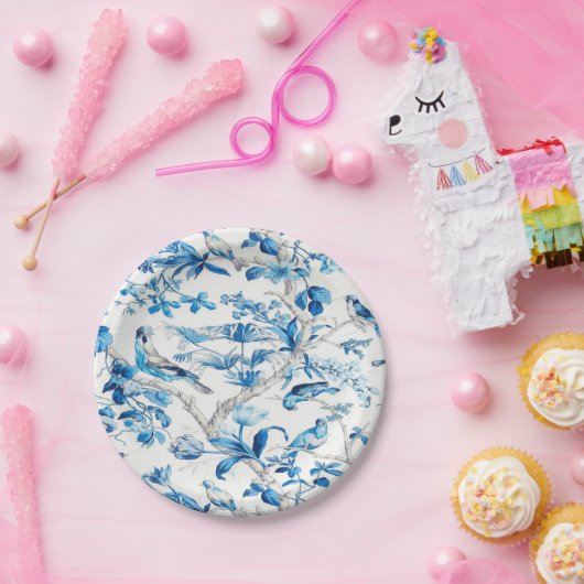 Blau und Weiß Chinoiserie Pappteller (Party)