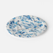 Blau und Weiß Chinoiserie Pappteller (Schrägansicht)