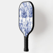 Blau und Weiß Chinoiserie Pickleball Schläger (Links)