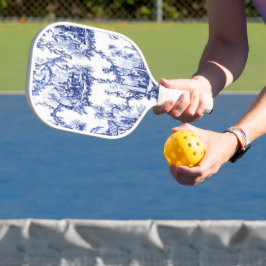 Blau und Weiß Chinoiserie Pickleball Schläger