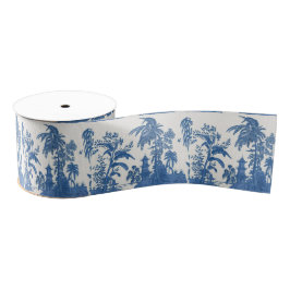 Blau und Weiß Chinoiserie Ripsband