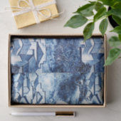 Blau und Weiß Chinoserie 2 Seidenpapier (Geschenk)