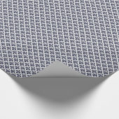 Blau und Weiß Damask #3 Geschenkpapier (Ecke)