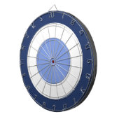 Blau und Weiß Dartscheibe (Vorderseite rechts)