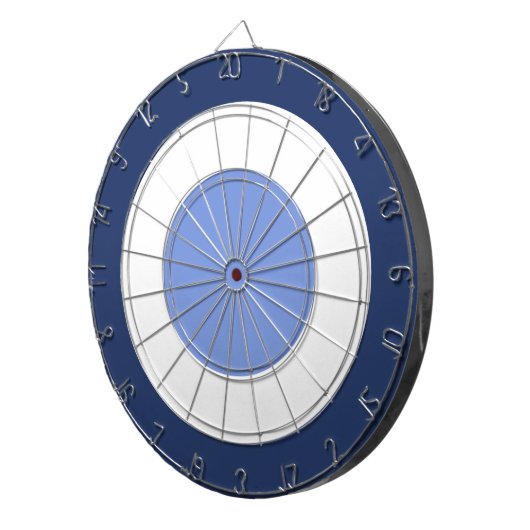 Blau und Weiß Dartscheibe (Vorderseite rechts)