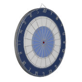 Blau und Weiß Dartscheibe (Vorderseite Links)