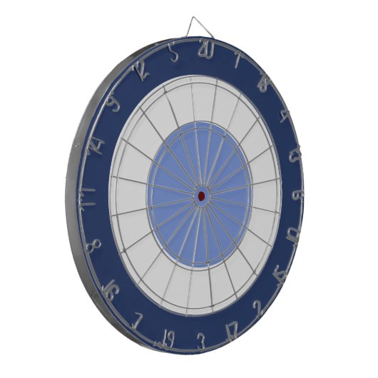 Blau und Weiß Dartscheibe (Vorderseite Links)
