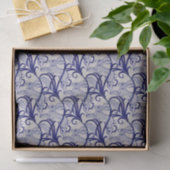 Blau und Weiß Deco Rabbit Tile Geschenkverpackung Seidenpapier (Geschenk)