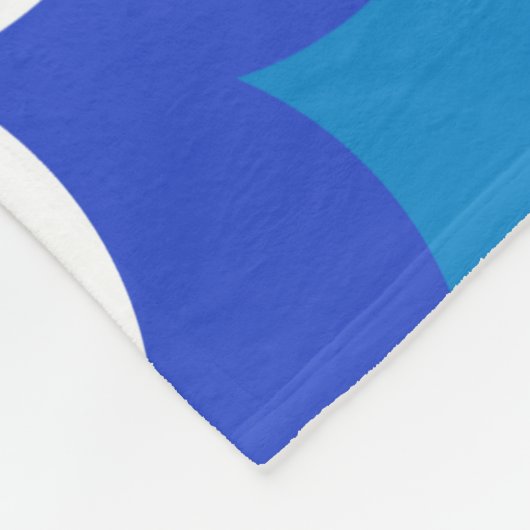 Blau und Weiß des Schwimmers machen einen Absteche Fleecedecke (Ecke)
