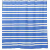 Blau und Weiß Duschvorhang (Vorderseite)