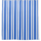 Blau und Weiß Duschvorhang (Vorderseite)